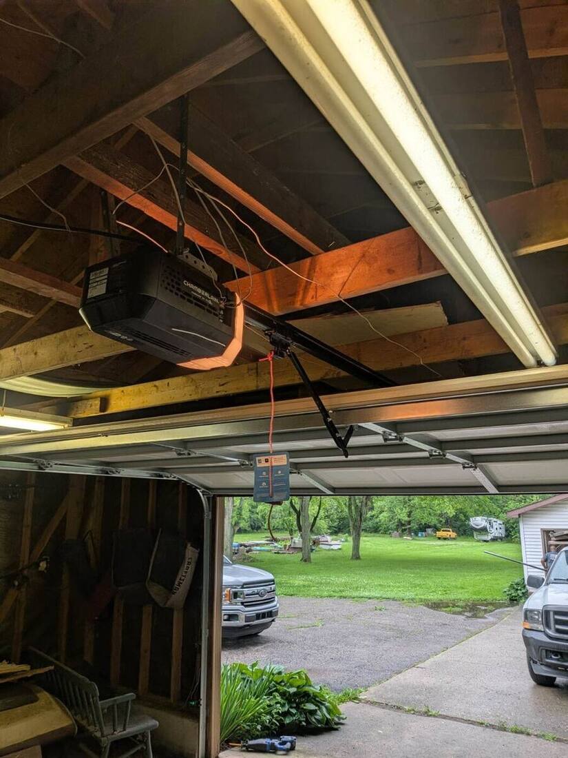 Chamberlain garage door opener installed and serviced